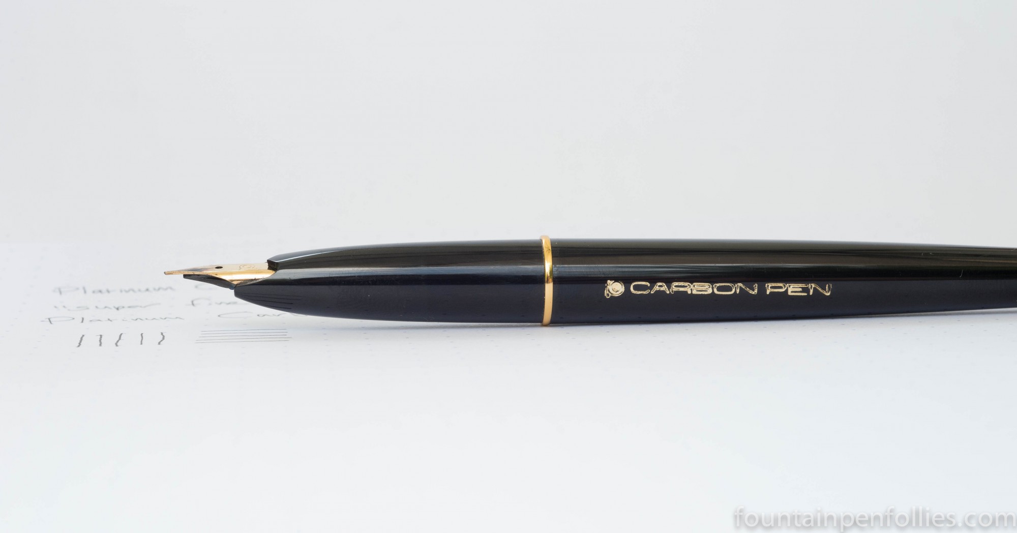 Pen Of The Day Platinum Carbon Desk Pen Fountain Pen Follies