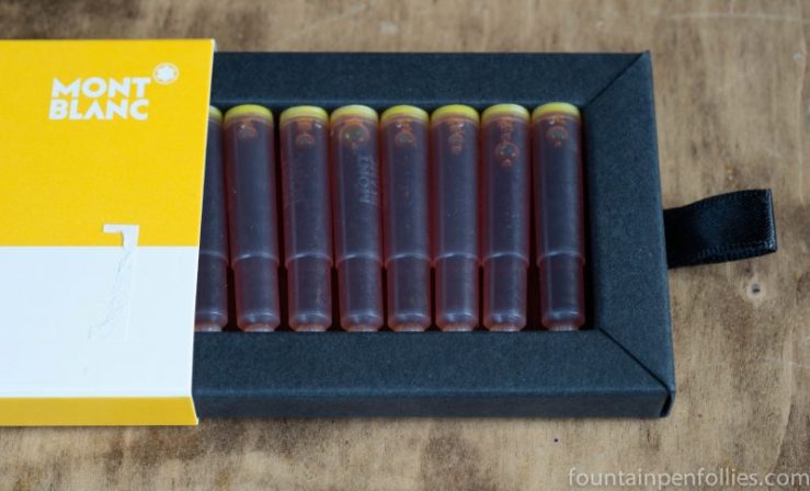 Montblanc Golden Yellow ink cartridges