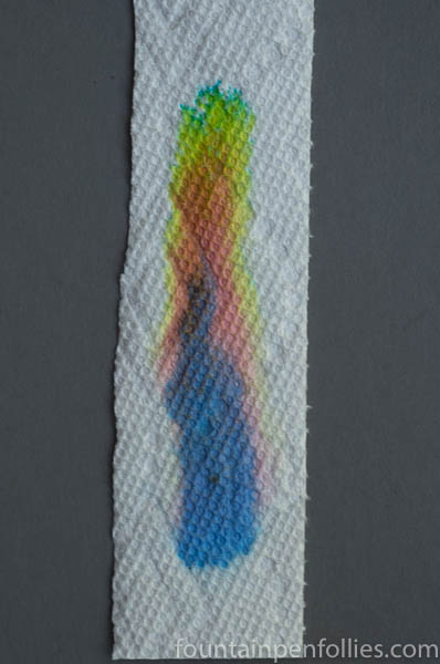 Sailor Rikyu-Cha paper towel chromatography