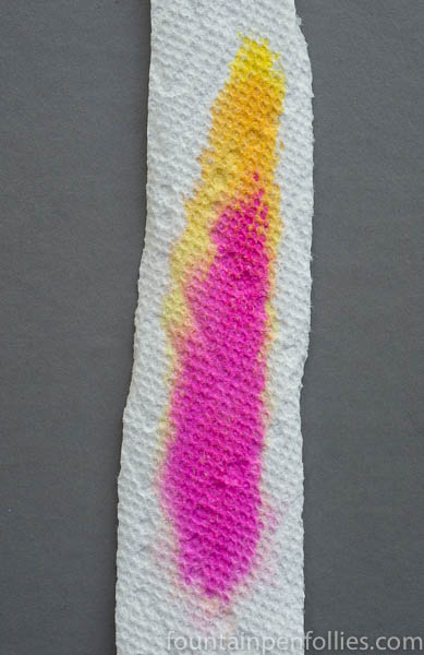 Sailor Irori paper towel chromatography